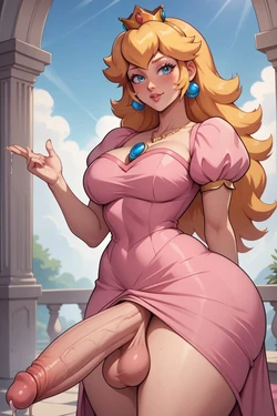[NewgenAI] Princess Peach - Futanari [AI Generated]