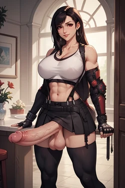 [NewgenAI] Tifa Lockhart - Futanari [AI Generated]