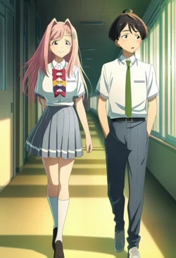 [animechan] Himemiya Karen x Nukumizu Kazuhiko Premium [AI Generated]