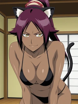 [ANIPAI] Yoruichi Shihouin - Bleach [120 pics / Full Set + Extras] Kemonomimi (Patreon) [AI Generated]