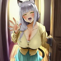 [梅始祖] 佐藤静江 発情期で近所のガキをつまみ食い♡ [AI Generated]