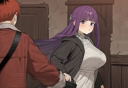 [Konyan] 菲伦＆休塔尔克(Fern＆Stark)-Sousou No Frieren (Patreon) [AI Generated]