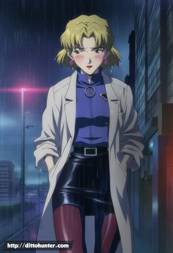[DittoHunter] Ritsuko Akagi (Neon Genesis Evangelion) A Rainy Night of Indulgence  [Ai Generated]