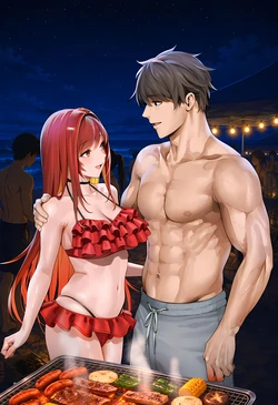 [sirokata] NTR Peeping at the BBQ [AI Generated]