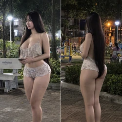 Find a Cambodian hooker at night in the park (晚上在公园里找一个柬埔寨妓女) [AI Generated]
