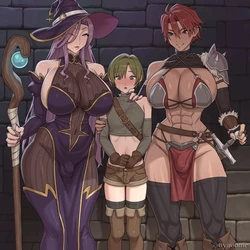 Rookie Adventurer Boy Becomes a Fleshlight for Futanari Adventurers (redraw) [decensored] [text cleaned]