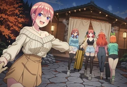 [PhibsAi] The Quintuplets' Hot Spring Trip [AI Generated]