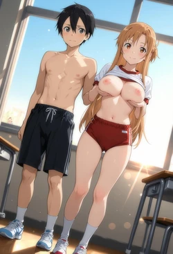 [ai_nano] 20250918_02 Asuna, Suguha, Kazuto (SAO) [AI Generated]