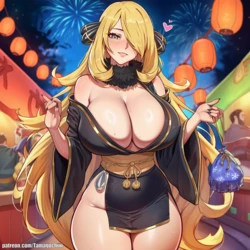 [Tamagochiiii] Cynthia Hot Summer Festival (AI Generated)