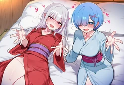 emilia & rem (remake) (AI Generated)