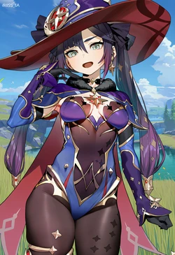 [IISS_IA] モナ(原神) [AI Generated]
