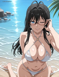 [18animegirls] (T2:T3:148p) Chisato Hasegawa (長谷川 千里) : beach (Patreon) [AI Generated]