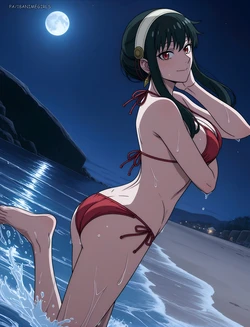 [18animegirls] (T2:T3:151p) Yor Forger (ヨル・フォージャー) + Loid Forger (Twilight) | bikini (Patreon) [AI Generated]