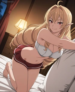 [18animegirls] (T2:T3:161p) Elinalise Dragonroad (エリナリーゼ・ドラゴンロード) + Rudeus Greyrat (ルーデウス・グレイラット): sexy night (Patreon) [AI Generated]
