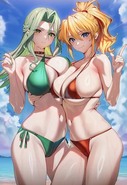 [ChocoPizza] v4c - 3p - Excellen Browning + Lamia Loveless (Super Robot Wars) 322 [AI Generated]