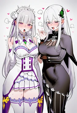 [regy] Echidna & Emilia - Re:Zero (Patreon) [AI Generated]