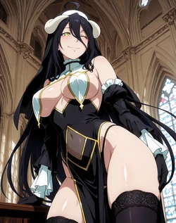 [Kinzuia_chan] (Secret Place) {Request} Albedo from Overlord (100 pics) [AI Generated]