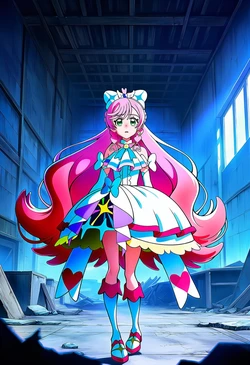 [goldnotakashi] Cure Prism & Cure Sky forced [AI Generated]