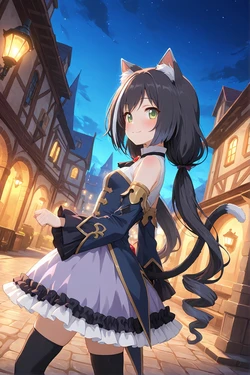 [Chisato] 夜道を歩いていたキャルちゃんを催眠する [AI Generated]