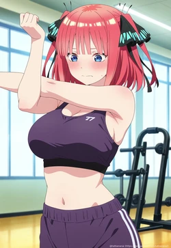 [tachibana ai] [The Quintessential Quintuplets] Nino Nakano (Sports Bra) 142 illustrations | [五等分の花嫁] 中野二乃 (スポーツブラ) 142枚 (Patreon) [AI Generated]