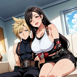 [tachibana ai] [[FF VII] Tifa Lockhart and Cloud Strife 131 illustrations | [FF VII] ティファとクラウド 131枚 (Patreon)) [AI Generated]