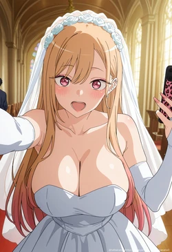 [tachibana ai] [My Dress-Up Darling] Marin Kitagawa After Wedding Sex 208 illustrations | [その着せ替え人形は恋をする] 喜多川海夢 結婚式後のH 208枚 (Patreon) [AI Generated]