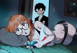 [Miku's AI] Sakura Futaba x Ren Amamiya - PERSONA 5 (Patreon) [AI Generated]
