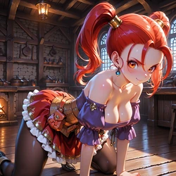 Jessica Albert DQ8 ZBaiArt finished [AI Generated]