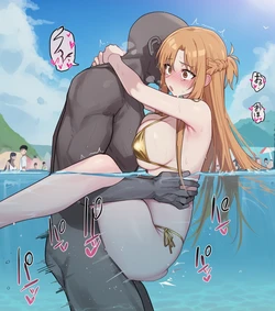 [kkoi] Asuna beach [AI Generated]