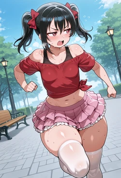 [Nankoai] Nico Yazawa - 矢澤にこ-sportwear-encounter-forest-outside (Patreon) [AI Generated]