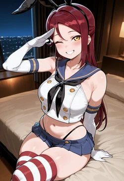 [Nankoai] Riko Sakurauchi -Shimakaze Cosplay -Lovehotel (Love Live Sunshine) [AI Generated]