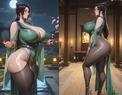 [kikipig] 柳玉 - 亭台水榭的幽会 Liu Yu - A tryst at the waterside pavilion (Patreon) [AI Generated]