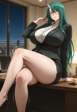 [Milfai] Hoshiguma at the office [AI Generated]