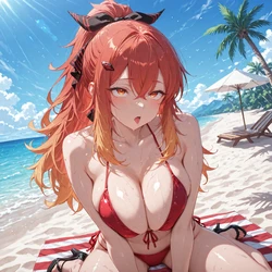 [NaughtyCutiess] - #243 - Day at Beach with Surena Lysandra (135 images)⛱️ (Patreon) [AI Generated]