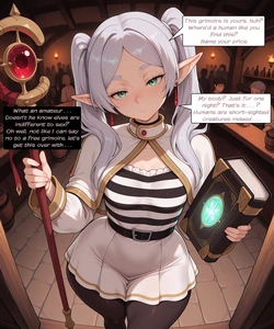 [Scinna] Frieren 🤍 | [BWC] Comic + Image Set (Patreon) [AI Generated]