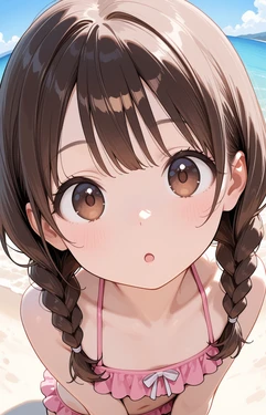 [AI Generated] サキちゃん子供時代