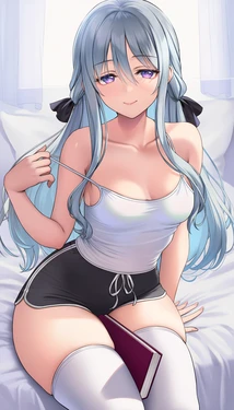 [voidbunnyart] Shiina's bedroom tease [32P] (Patreon) [AI Generated]
