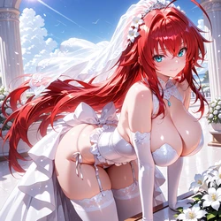 Rias Wedding ZBaiArt finished [AI Generated]