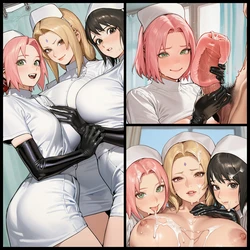 [BOKABA] 260731 The Three Medical-Nin (医療忍者三人組) + Benefits (Patreon) [AI Generated]