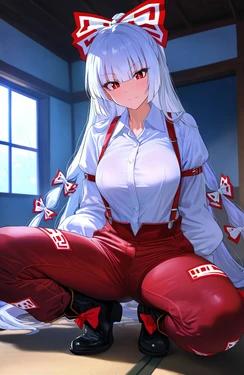 [Flowersbeautiful] 8b34.藤原妹紅 BBC 東方Project[225p] [AI Generated]