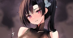 [FANBOX] 三色網戸。 チャイナ服会長の透け差分