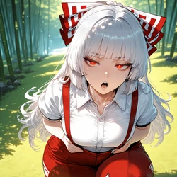 [SolarisAI] Fujiwara no Mokou - BAMBOO GUARDIAN [AI Generated]