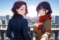 260214_秋穂&澪_パパとバレンタインデート [AI Generated]