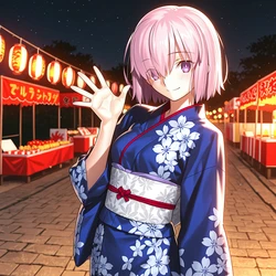 マシュの夏祭り (AI Generated)