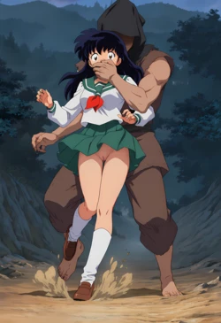 [animechan] Kagome Higurashi x Bandits [AI Generated]