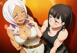 [Emi AItelier] Hibana X Maki Oze - Fire Force (Patreon) (AI Generated)