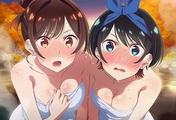 [Emi AItelier] Chizuru Ichinose × Ruka Sarashina - Rent A Girlfriend (Patreon) (AI Generated)
