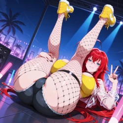 [Hentai Hideout] Rias Gremory (Rave Party) | High School DxD | Full Set [AI Generated]