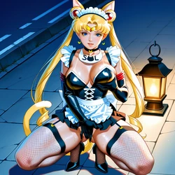 Catgirl Usagi-Chan images [AI Generated]