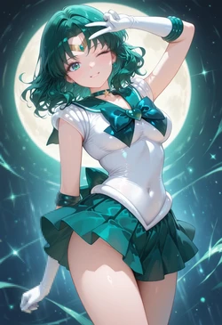 [ぱられるの世界] Sailor Neptune - PE Class (Patreon) (AI Generated)